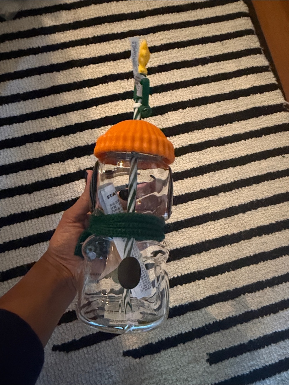 NWT Starbucks x Snoopy with Orange Hat and Green Scarf Accents - Picture 3 of 4